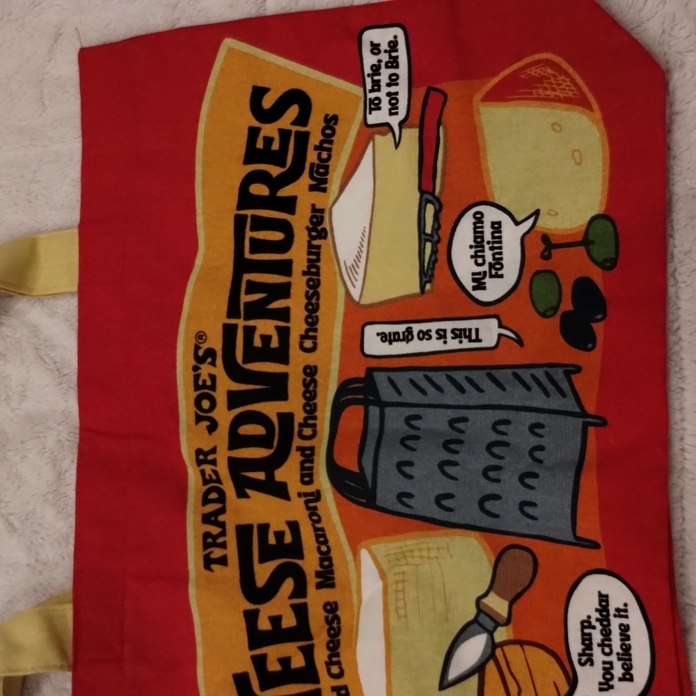 NEW Limited Edition Trader Joe’s Cheese Tote Bag NWT - Picture 9 of 11